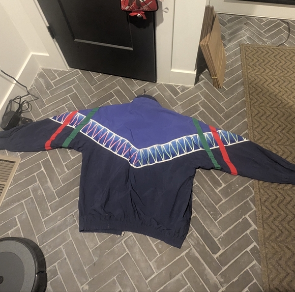 Diadora Men's Multi Sport Italian Blue Track Jacket XL - Picture 5 of 8